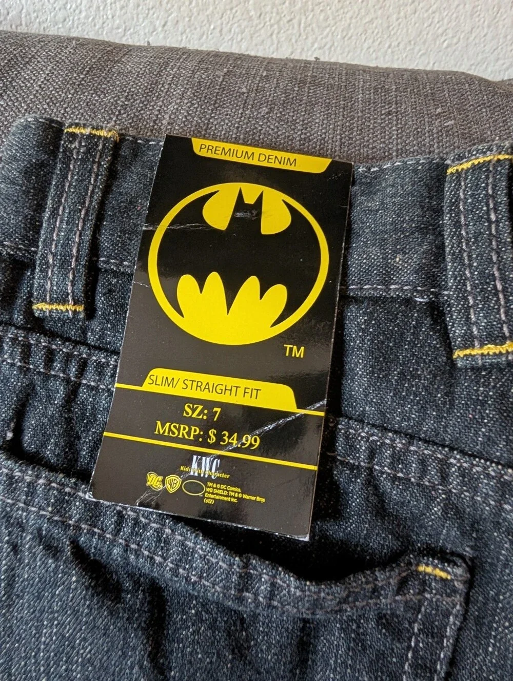 Vintage 2000 Batman Boy's Jeans Size 7